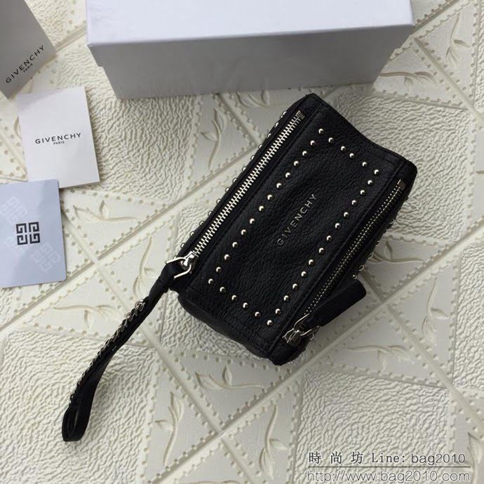 GlVENCHY紀梵希 原單 潘多拉 化妝包 黑色 可手拿 手拎 452155  tsg1230